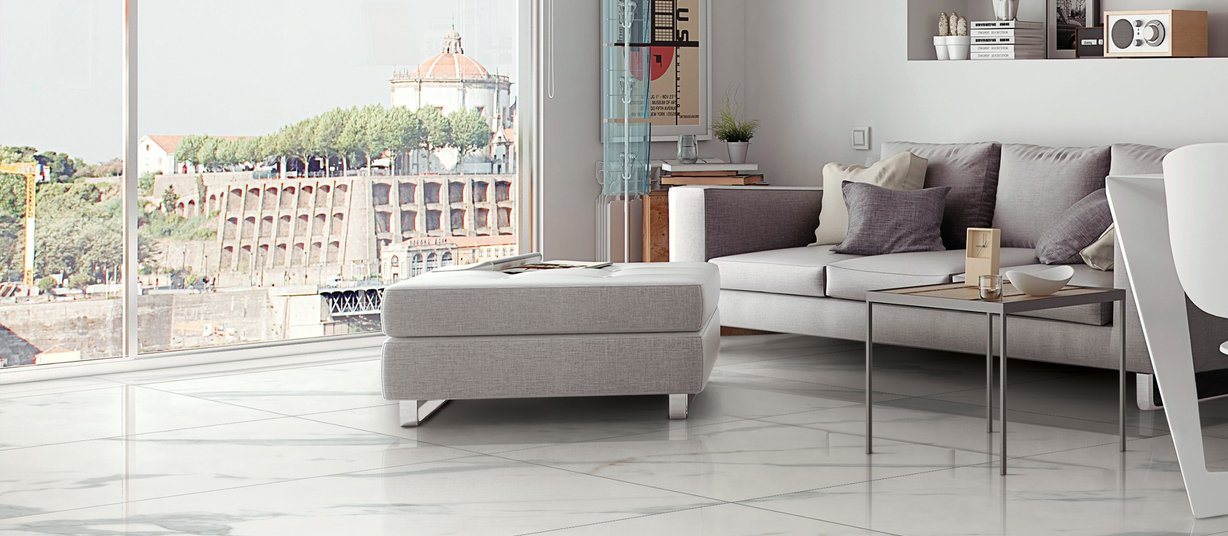 belgium White tiles Modern style Living room Tiles