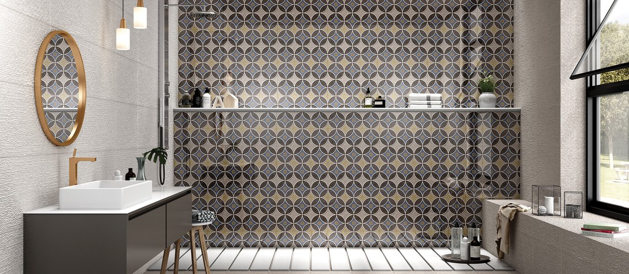 arena marmo Brown tiles Modern style Bathroom Tiles