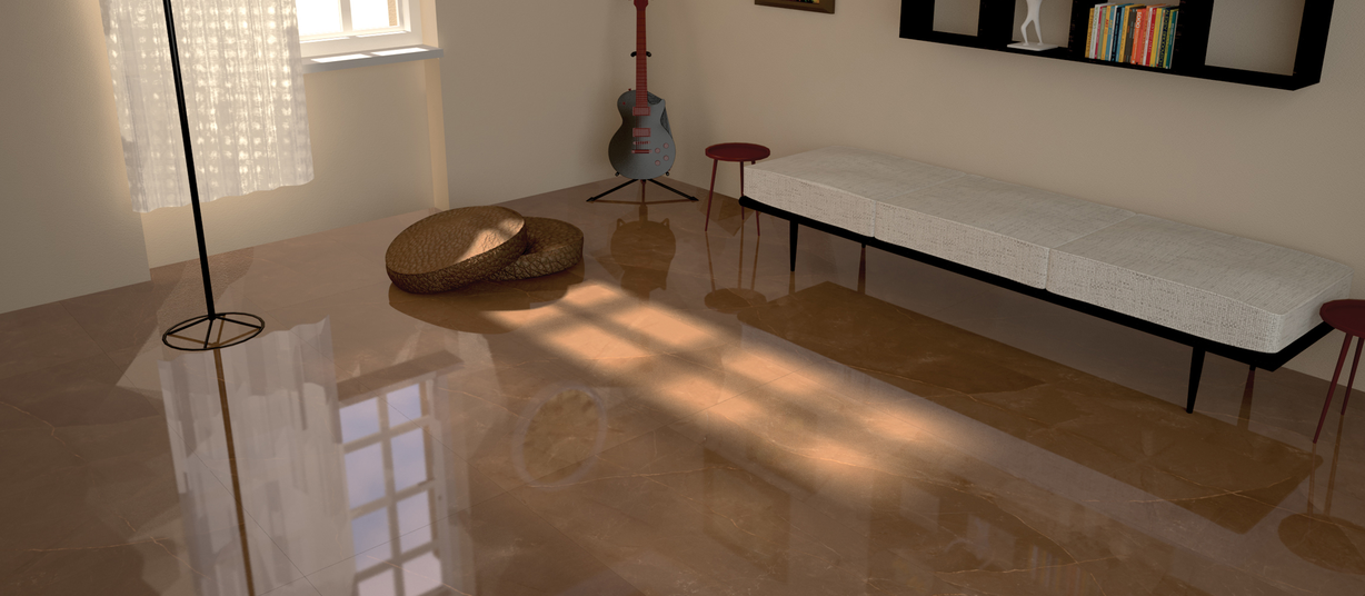 armani Brown tiles Modern style Living room Tiles