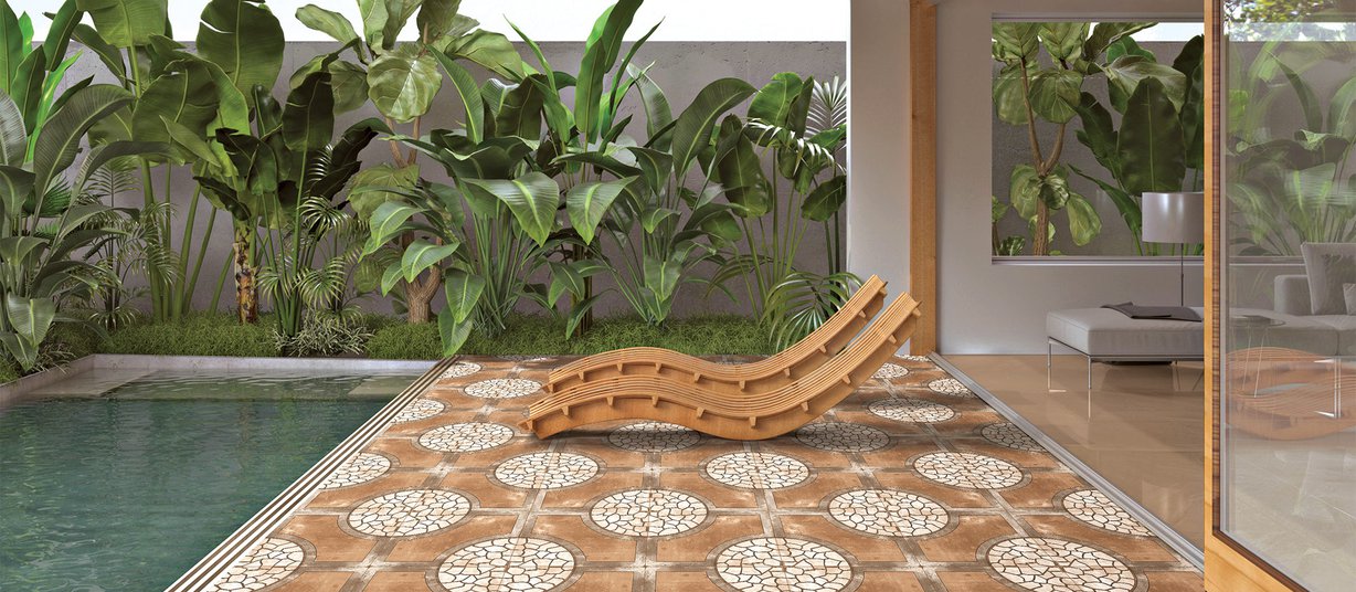 boulder Brown tiles Modern style Outdoor Tiles