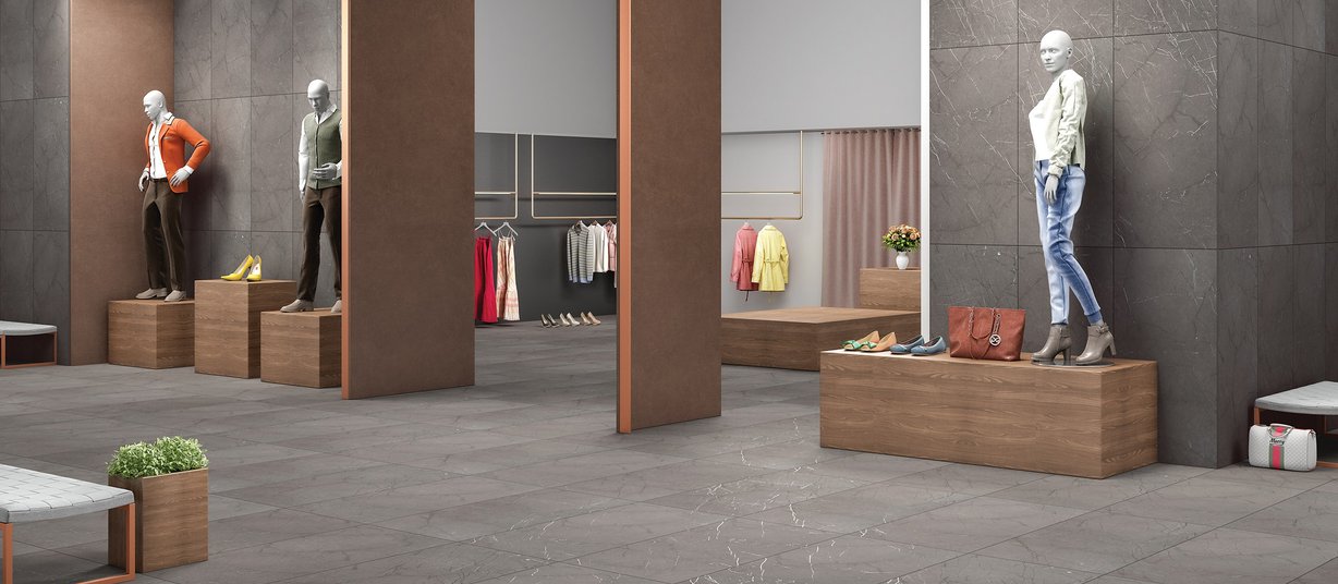 burberry Grey tiles Modern style Light Commercial Tiles