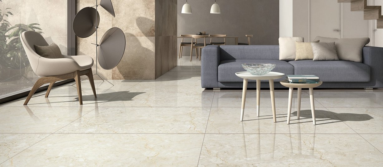 lisbon Beige tiles Modern style Living room Tiles
