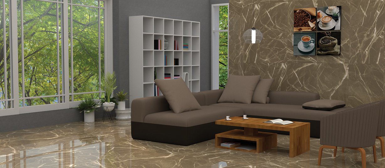 paradise Brown tiles Modern style Living room Tiles