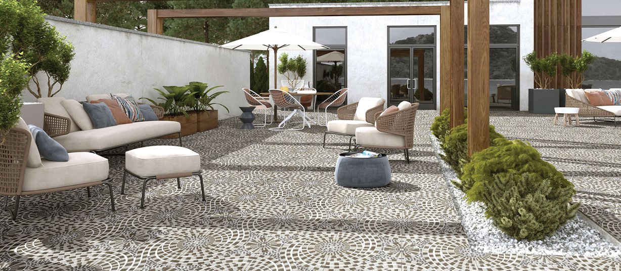 rigel Grey tiles Modern style Outdoor Tiles
