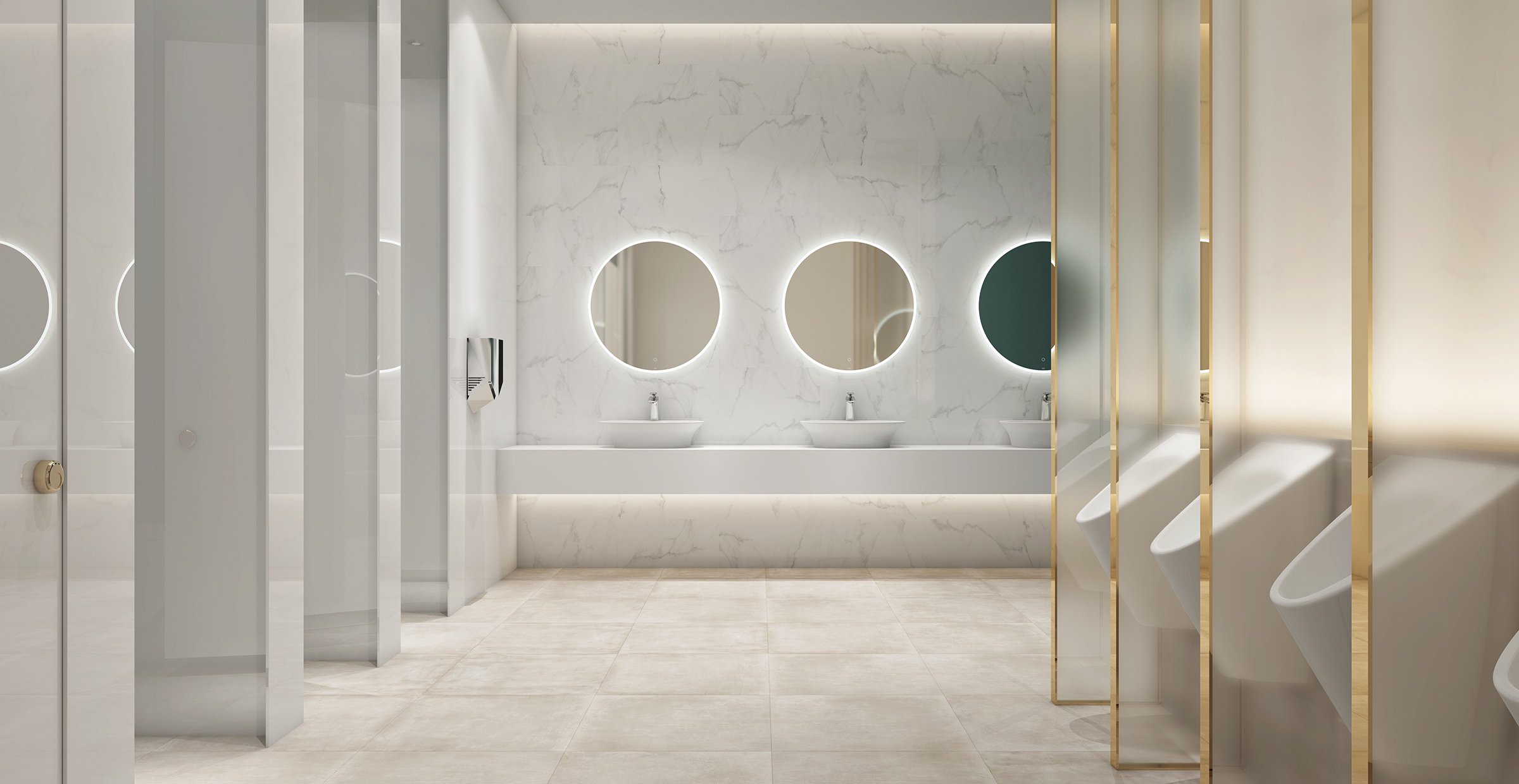 statuario White tiles Modern style Bathroom Tiles